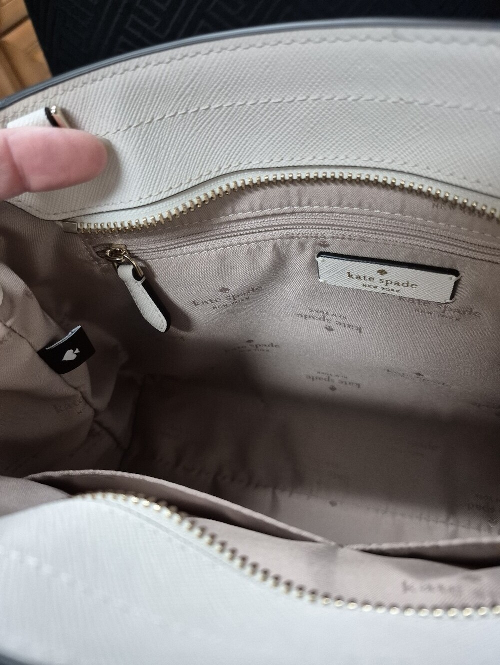 Kate Spade Rae Medium Satchel Warm Beige - Picture 5 of 6